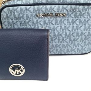 Michael Kors crossbody and matching wallet